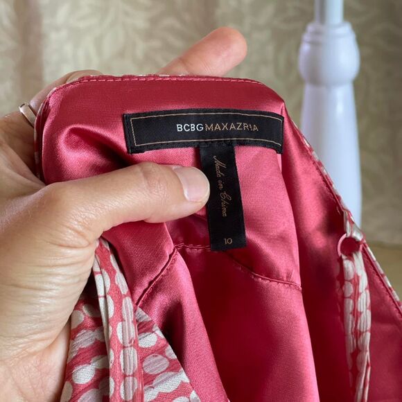 NWOT BCBGMAXAZRIA Silk‎ Chiffon Satin Sash Y2K Baby Doll Mini Dress Size 10 - Picture 8 of 8